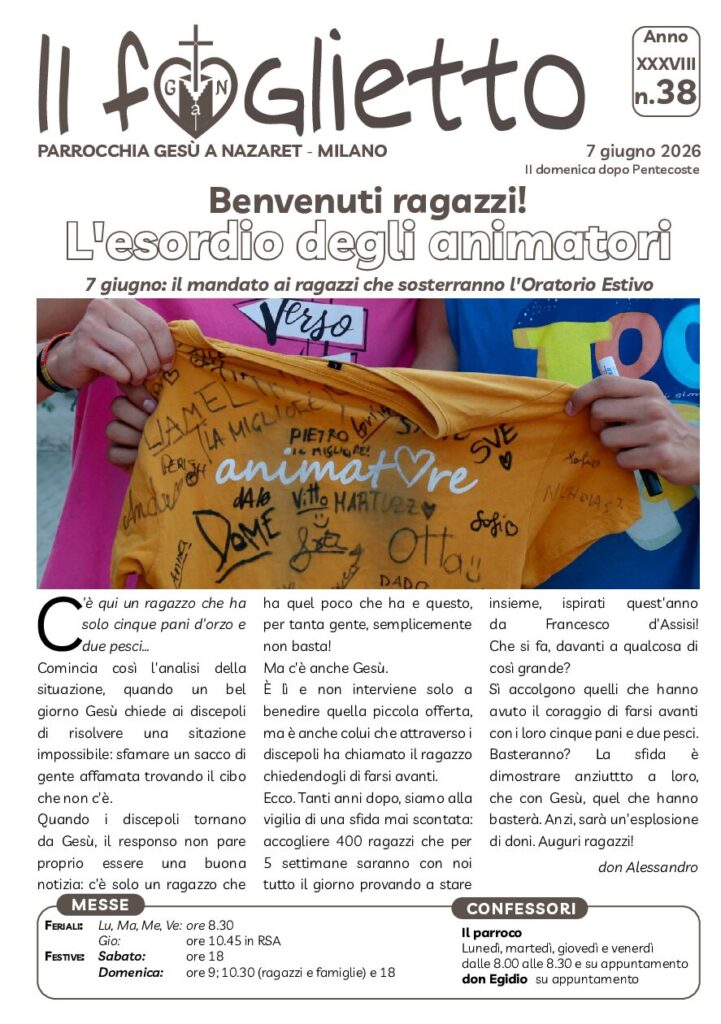 thumbnail of N38 – 7/6/2026 – L’esordio degli animatori – 2 gg in montagna 2026