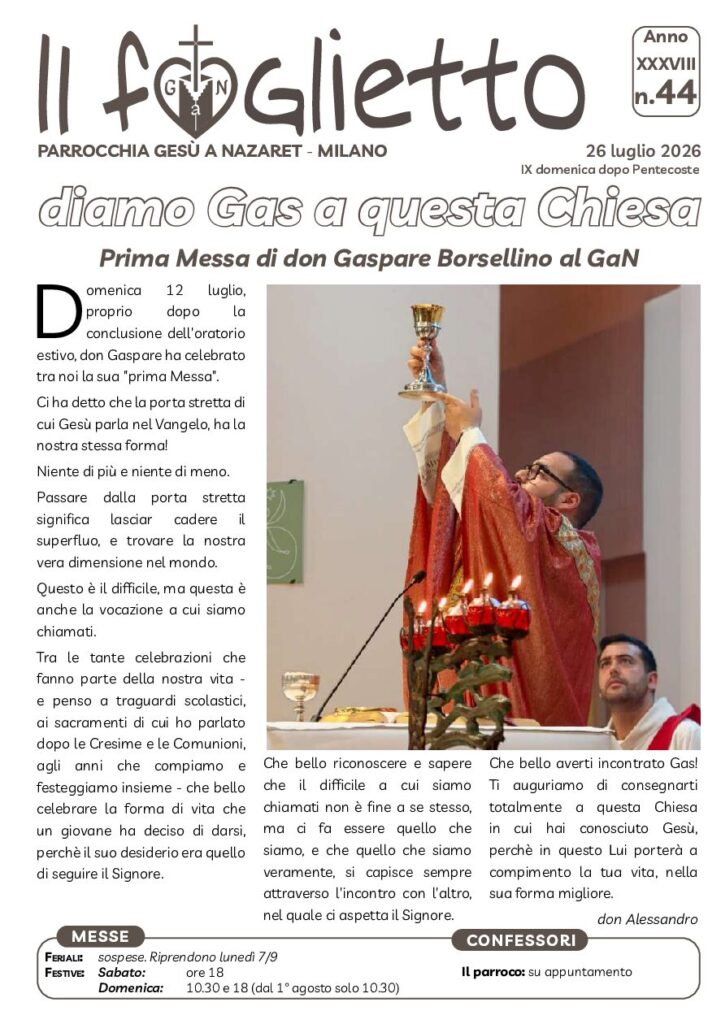 thumbnail of N44 – 26/7/2026 – Diamo Gas a questa Chiesa – Il cammino dei ribelli